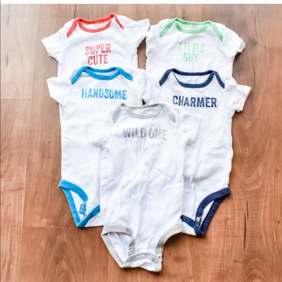 Carter's Other - 🌵2/$7 - 5 Pack Carter's Baby Boy Onesies